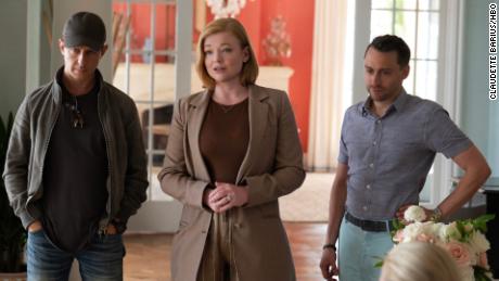 Jeremy Strong, Sarah Snook and Kieran Culkin in Season 4 of &quot;Succession&quot;