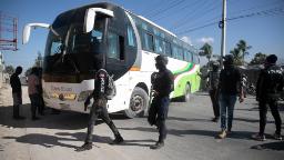 230126165624 01 haiti police protest 0126 hp video Protests reach Haiti airport and Prime Minister's residence over police killings