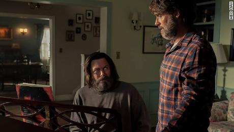 Nick Offerman and Murray Bartlett in the third episode of HBO&#39;s &quot;The Last of Us.&quot;