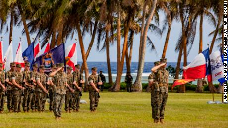 US Marines officially open first new base in 70 years on island of Guam
