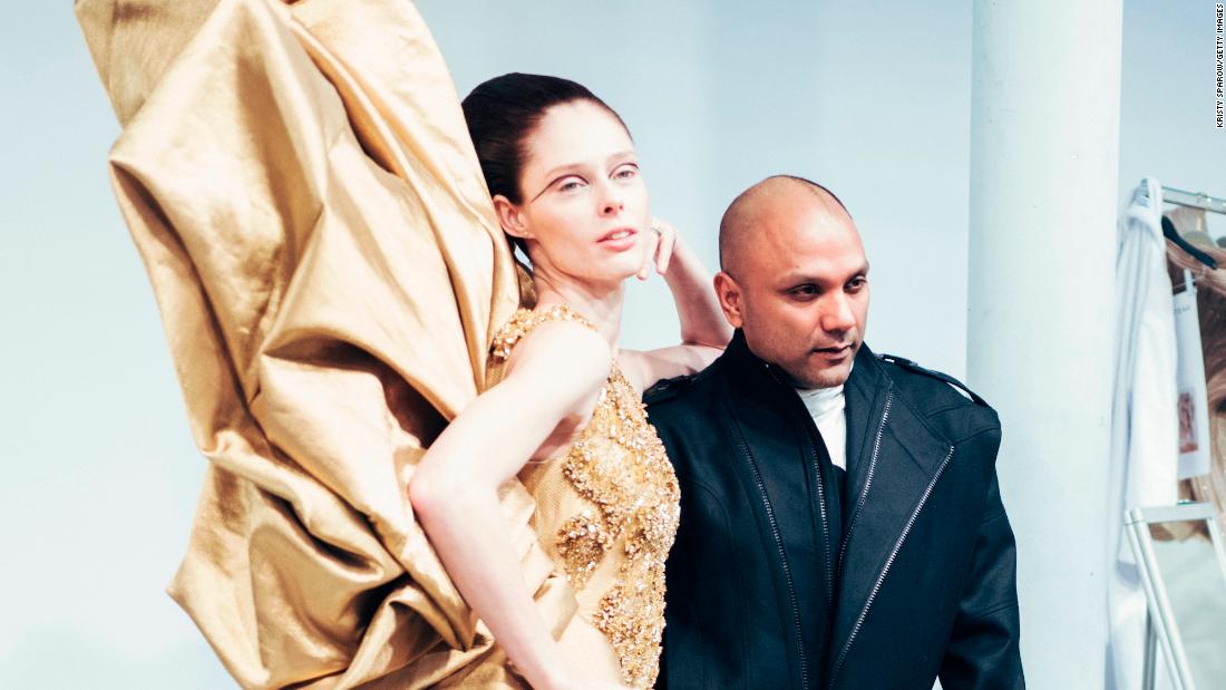 Indian fashion designer Gaurav Gupta helps make his Paris Haute Couture 7 days debut