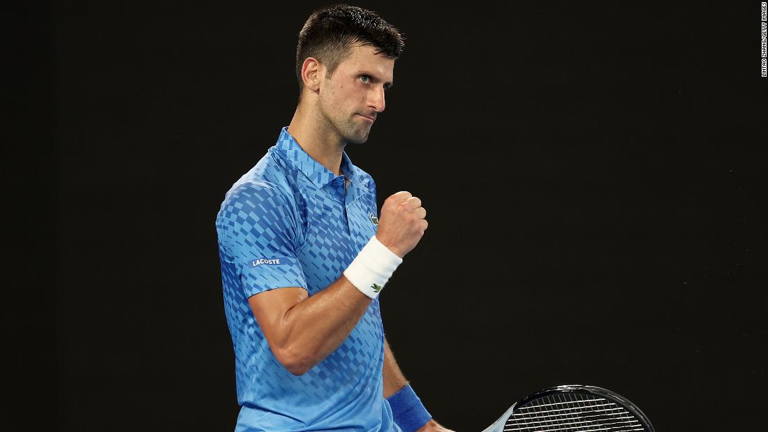 Novak Djokovic through to Australian Open final and on course to equal Rafael Nadal's all-time grand slam record