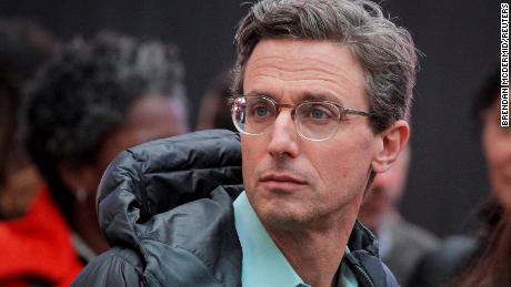 Jonah Peretti, founder and CEO of BuzzFeed, attends his company&#39;s debut outside the Nasdaq Market in Times Square in New York City, U.S., December 6, 2021. 