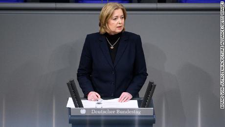 Baerbel Bas, president of the Bundestag lower house, paid tribute to those  people persecuted and killed because of their sexual or gender identity during World War II.