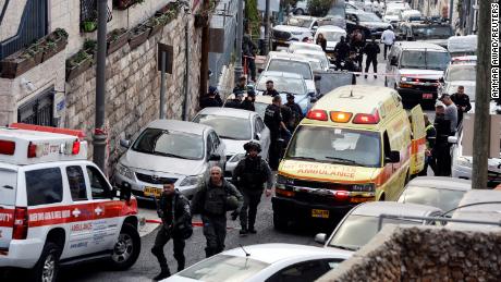 The two men injured in the City of David area of Jerusalem are father and son, according to police. 