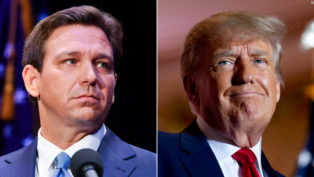 Trump takes aim at DeSantis in first major campaign swing