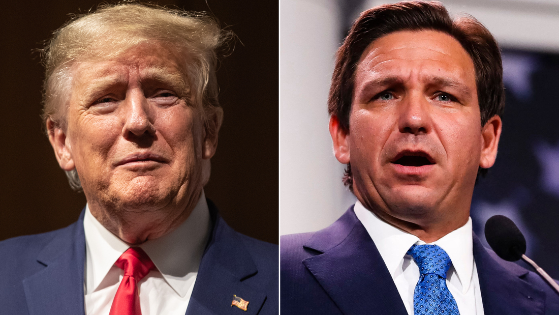 Trump hits out at DeSantis on campaign trail