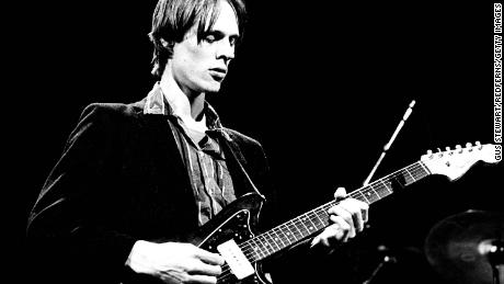 Tom Verlaine of Television performs on stage at Hammersmith Odeon, London, April 16, 1978.