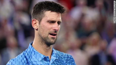 Djokovic was emotional after winning his 22nd grand slam title. 