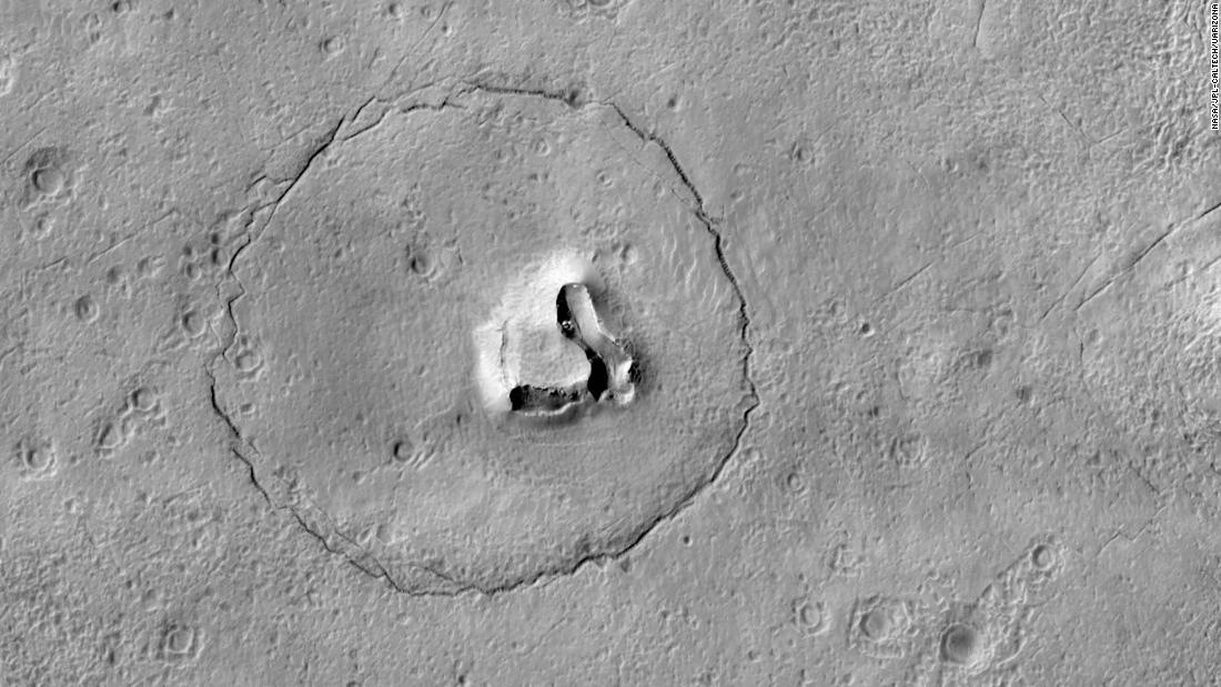 Orbiter captures image of a bear's face on Mars | CNN