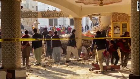 Go inside Pakistan mosque following suspected suicide attack