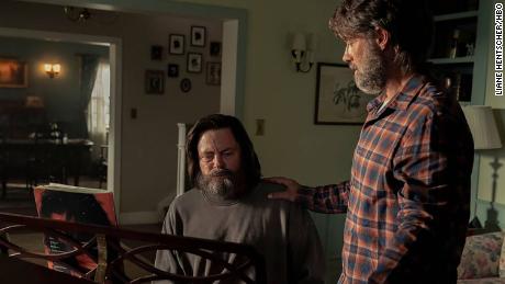 Nick Offerman (left) and Murray Bartlett play Bill and Frank, respectvely, in a moving episode of &quot;The Last of Us.&quot;