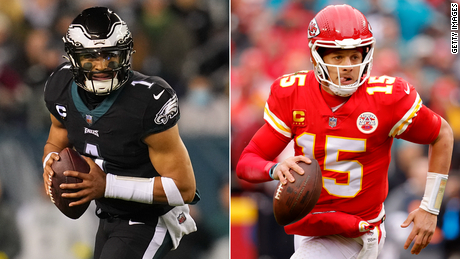 Jalen Hurts and Patrick Mahomes will go head-to-head at this year&#39;s Super Bowl. 