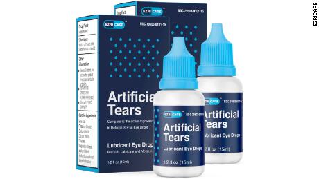 EzriCare says the eye drops&#39; manufacturer is working on a recall.