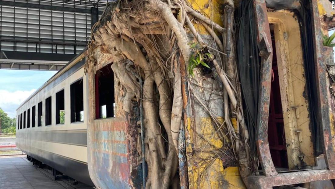 These rail cars were left to rot in the jungle. They've since been dramatically transformed