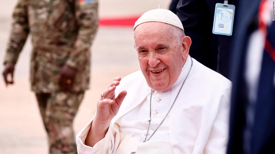 Pope Francis arrives in South Sudan in historic trip