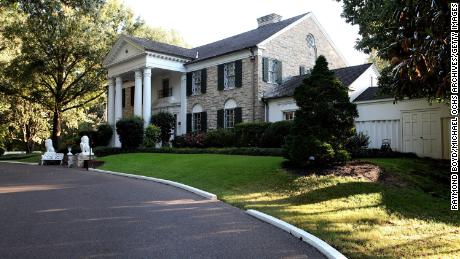 Graceland, home of the late Elvis Presley in Memphis, Tennessee.