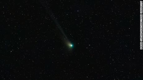 Astrophysics graduate student Imran Sultan captured this image of the comet on January 19.
