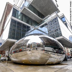 $8-10 million sculpture, nicknamed 'the bean,' unveiled in NYC