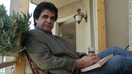 Jafar Panahi, Iranian filmmaker and director having tea on the balcony of his Tehran apartment, 31st May 2006.