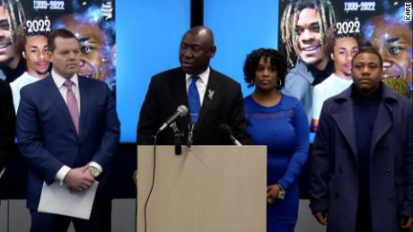 Attorney Ben Crump on Friday announces a federal lawsuit in the police shooting death of Amir Locke.