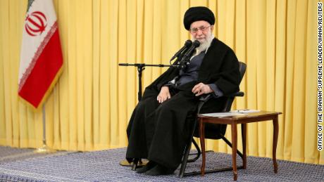  Iran&#39;s Supreme Leader Ayatollah Ali Khamenei is pictured in Tehran on February 3, 2023. 