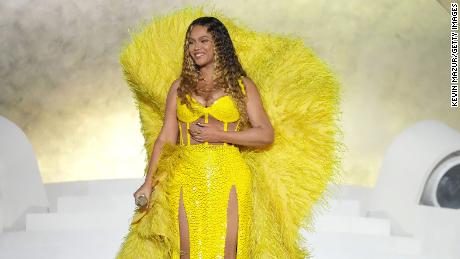 Beyoncé performs on stage headlining the Grand Reveal of Dubai&#39;s newest luxury hotel, Atlantis The Royal on January 21, 2023 in Dubai, United Arab Emirates. 