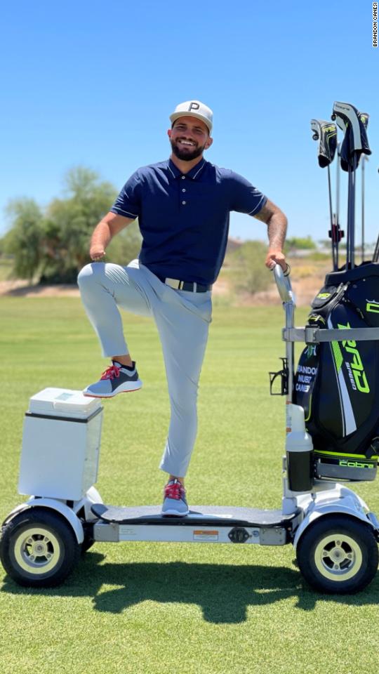 Brandon Canesi describes himself as &quot;the world&#39;s best no-handed golfer.&quot; Having built up a large online following, he is using his platform to inspire others to overcome life&#39;s limitations and raise awareness of adaptive golf.