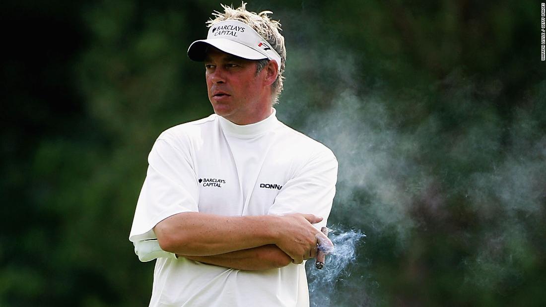 Darren Clarke quite literally lit up the PGA Tour. The Northern Irish golfer (pictured, in 2005) would often be seen puffing a cigar between holes throughout a career that peaked with a famous Open Championship win at Royal St. George&#39;s in 2011.