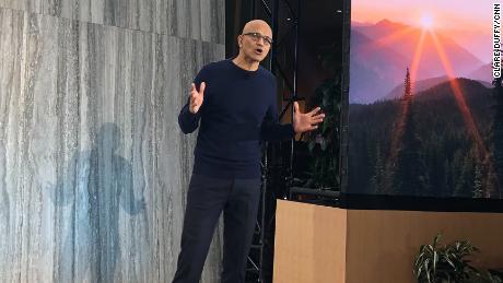 Microsoft CEO Satya Nadella on Tuesday announced an updated version of the company&#39;s Bing search engine and Edge web browser powered by AI. 