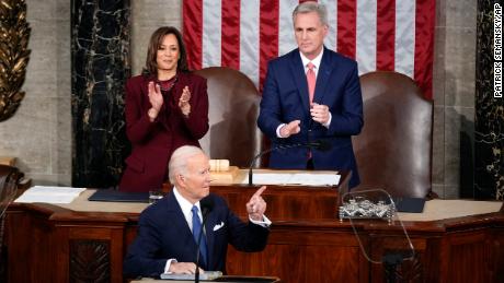 President Joe Biden delivers the State of the Union address to a joint session of Congress.