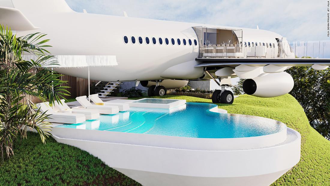 The Boeing 737 that’s been transformed into a luxury private villa