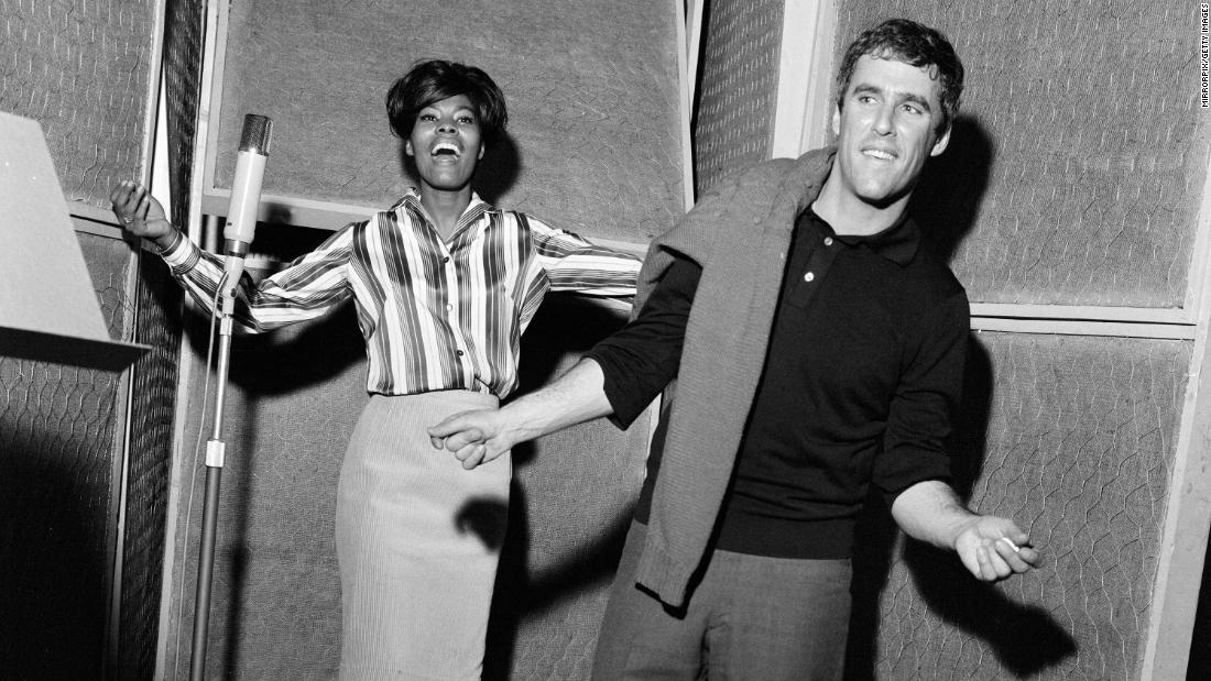 Bacharach and Dionne Warwick record a song in London in 1964. Many of Bacharach&#39;s songs — &quot;Say a Little Prayer,&quot; &quot;Walk on By,&quot; &quot;Do You Know the Way to San Jose&quot; — became hits for Warwick, one of the biggest-selling female vocalists of the 1960s.