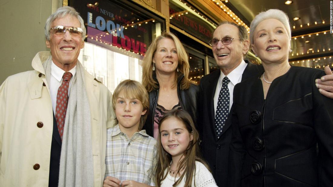 Bacharach — along with his fourth wife, Jane Hansen, and their children, Oliver and Raleigh — appear in New York with David and his wife, Eunice, for the opening night of &quot;The Look of Love: The Songs of Burt Bacharach and Hal David&quot; in 2003.