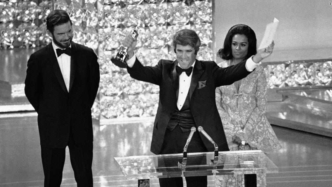 Bacharach accepts the Academy Award for best original score in 1970. He composed the score for &quot;Butch Cassidy and the Sundance Kid.&quot;