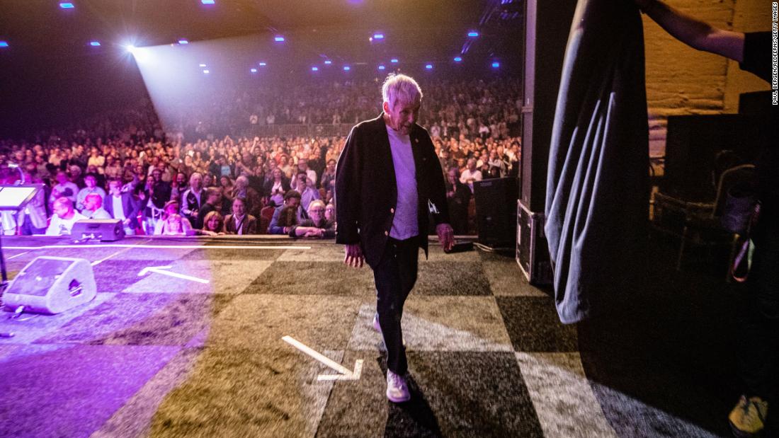 Bacharach walks off stage after performing at a jazz festival in Rotterdam, Netherlands, in 2019.