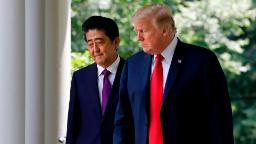 230210110634 01 shinzo abe donald trump 2018 hp video Shinzo Abe exposes Trump's thought process ahead of US-North Korea summit in posthumous memoir