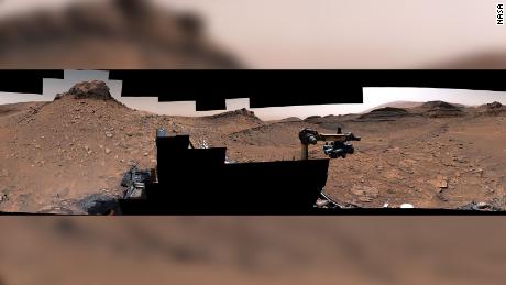 NASA&#39;s Curiosity rover used its Mast Camera to capture this 360-degree panorama of an area on Mars known as Marker Band Valley on December 16, 2022. 