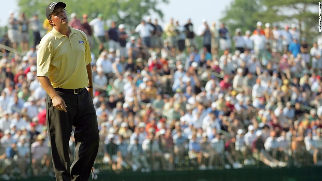 &lt;strong&gt;Phil Mickelson, US Open (2006) &lt;/strong&gt;The US Open remains the only major Mickelson is yet to win, though not for the want of trying. A record-six-time runner-up at the tournament, &quot;Lefty&quot; has never come as close to breaking his duck as he did at &lt;a href=&quot;https://www.cnn.com/2020/09/17/golf/us-open-2020-preview-winged-foot-phil-mickelson-tiger-woods-spt-intl/index.html&quot; target=&quot;_blank&quot;&gt;Winged Foot in 2006&lt;/a&gt; when, approaching the final hole, he just needed to make par to secure a third consecutive major win. Mickelson subsequently hit a hospitality tent and a tree en route to carding a double bogey which handed victory to Australian Geoff Ogilvy. &quot;I just can&#39;t believe I did that. I&#39;m such an idiot,&quot; Mickelson later told reporters.