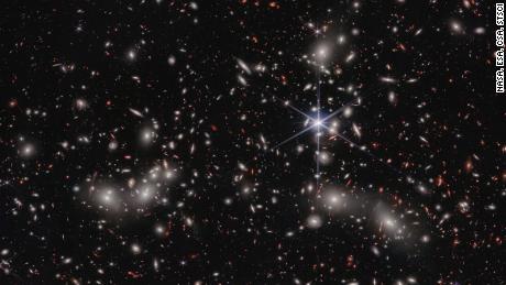 Megacluster of galaxies reveals its secrets in new Webb telescope image