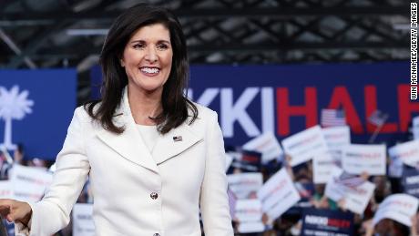 Former South Carolina Gov. and United Nations ambassador Nikki Haley arrives for an event launching her candidacy for the US presidency February 15, 2023 in Charleston, South Carolina.