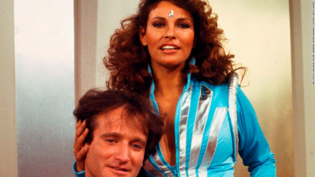 Welch appears with Robin Williams on an episode of &quot;Mork &amp;amp; Mindy&quot; in 1979.