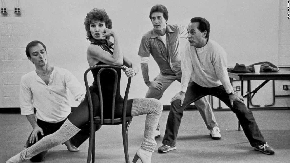 Welch rehearses in 1981 as she filled in for the vacationing Lauren Bacall in Broadway&#39;s &quot;Woman of the Year.&quot;