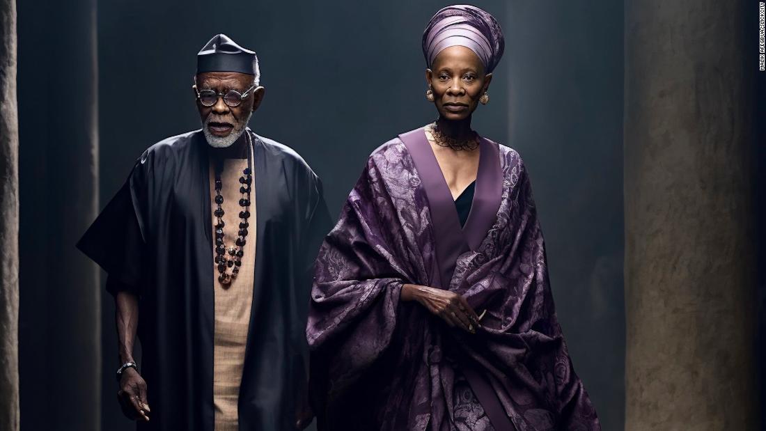 Nigerian AI artist creates a fashion show for elderly people