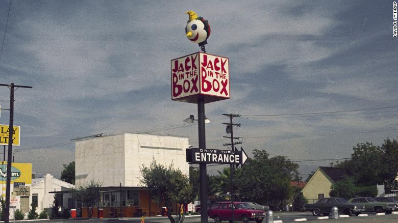Opposition grew to garish structures like this Jack in the Box in 1970. 
