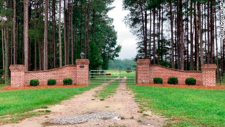 The gates near Alex Murdaugh&#39;s home in Islandton are seen on September 20, 2021. 