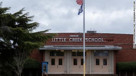 Little Creek Elementary School is seen in Norfolk, Virginia, on Friday, February 17, 2023.