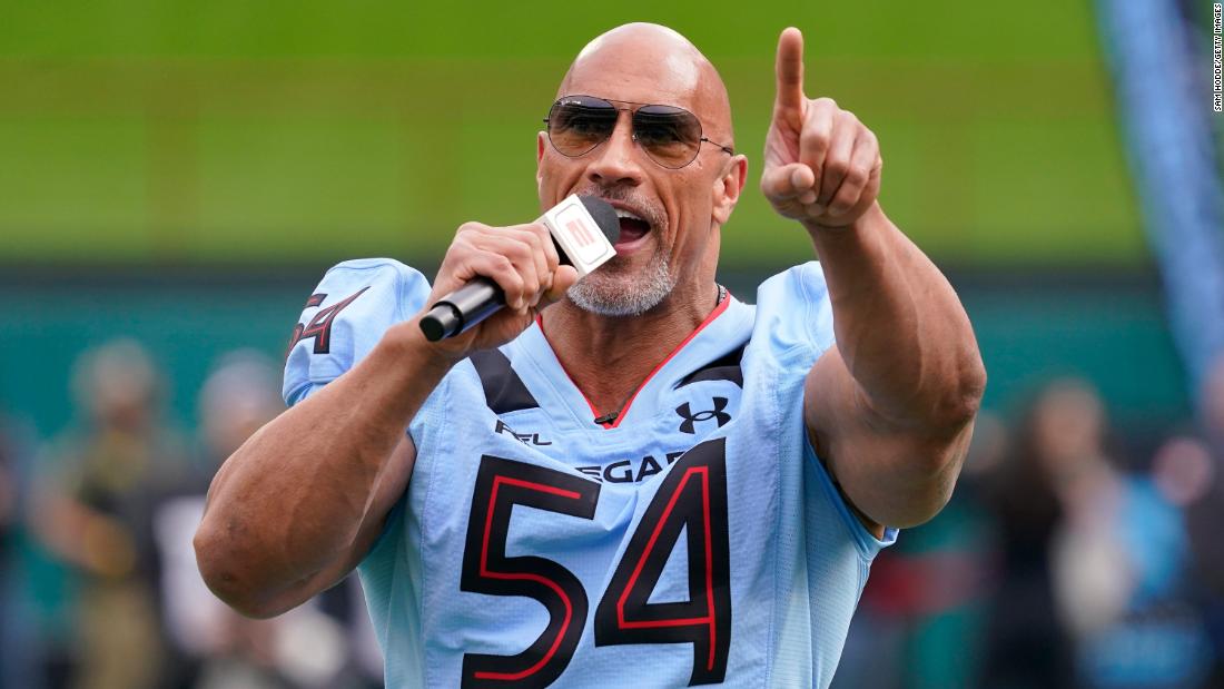 'Your dream is just beginning.' The Rock makes impassioned speech