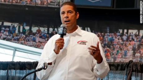 Brad Daugherty, pictured here in January 2019, has become the first Black principal owner to win Daytona 500.