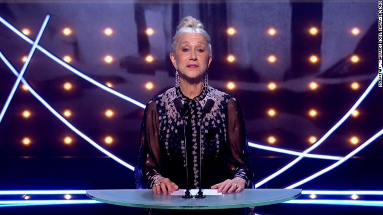 Watch Helen Mirren pay tribute to late Queen Elizabeth at the BAFTAs 